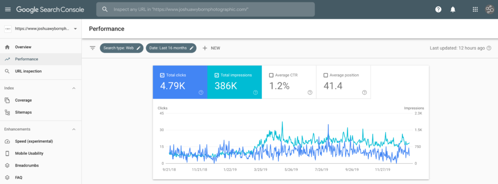 Google Search Console Screenshot