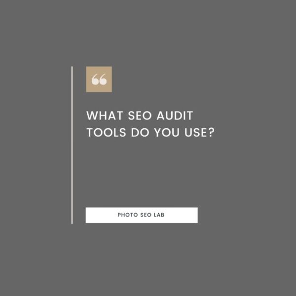 Illustration with 'What SEO Audit tools do I use' question