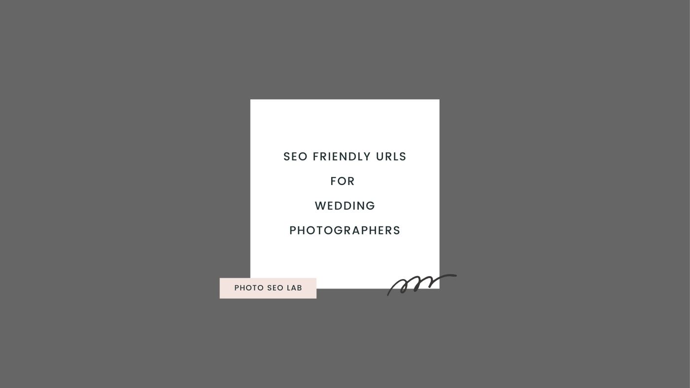 SEO friendly URLs for wedding photographers illustration