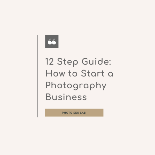 graphic for how to start a photography business